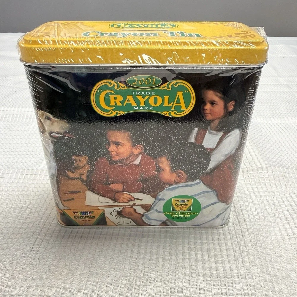 Lot 3 Sealed New Vintage Crayola Collectible‎ Tin Crayons 64 Ct Y2K Discontinued